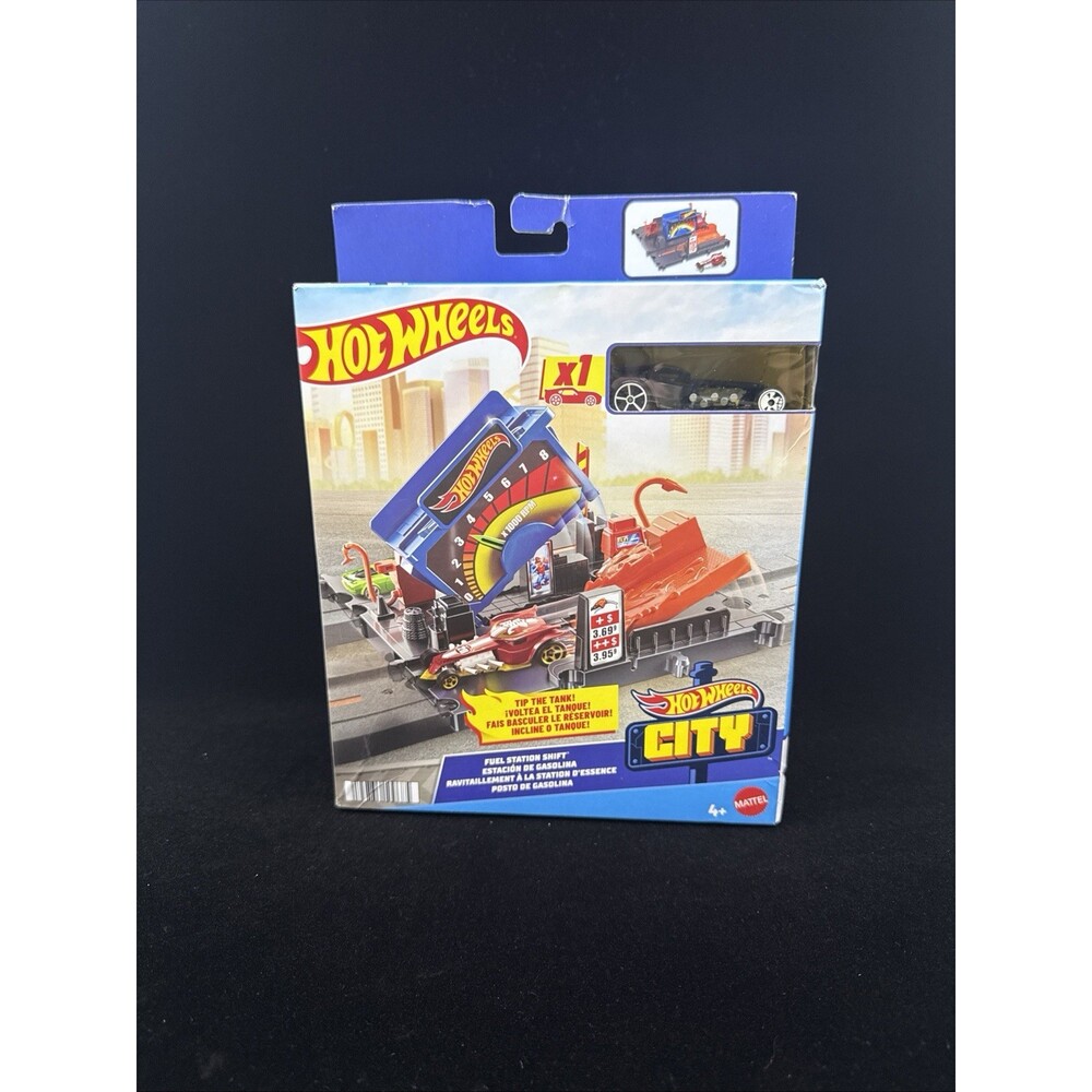 Hot Wheels City  Hot Wheels City Fuel Station Shift + Car